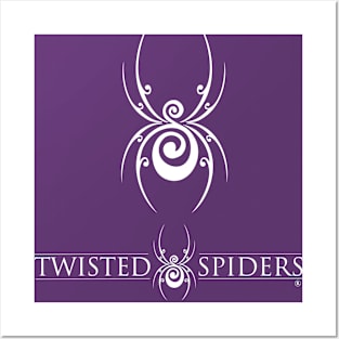 White Spider Above Logo Posters and Art